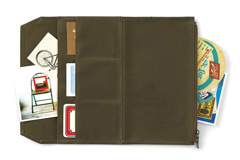 TRAVELER'S COMPANY limitiertes Cotton Zipper Case mit 3 Fächer