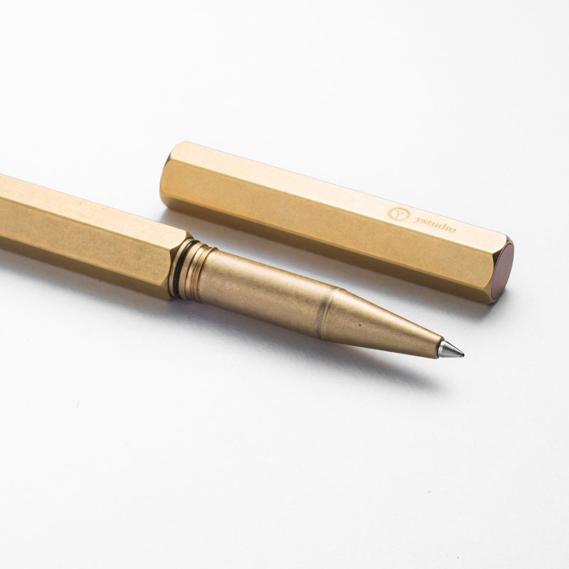 Kugelschreiber (Tintenroller) Classic Messing | ystudio | Made in Taiwan