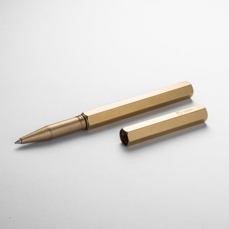 Kugelschreiber (Tintenroller) Classic Messing | ystudio | Made in Taiwan