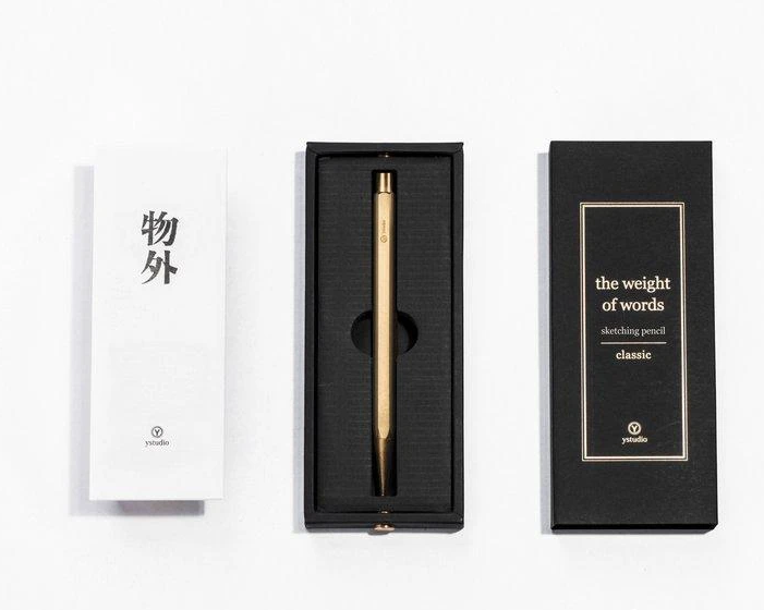 YStudio-Classic-Sketching-Pencil-Brass-Schreibgeräte-Geschenk-Design